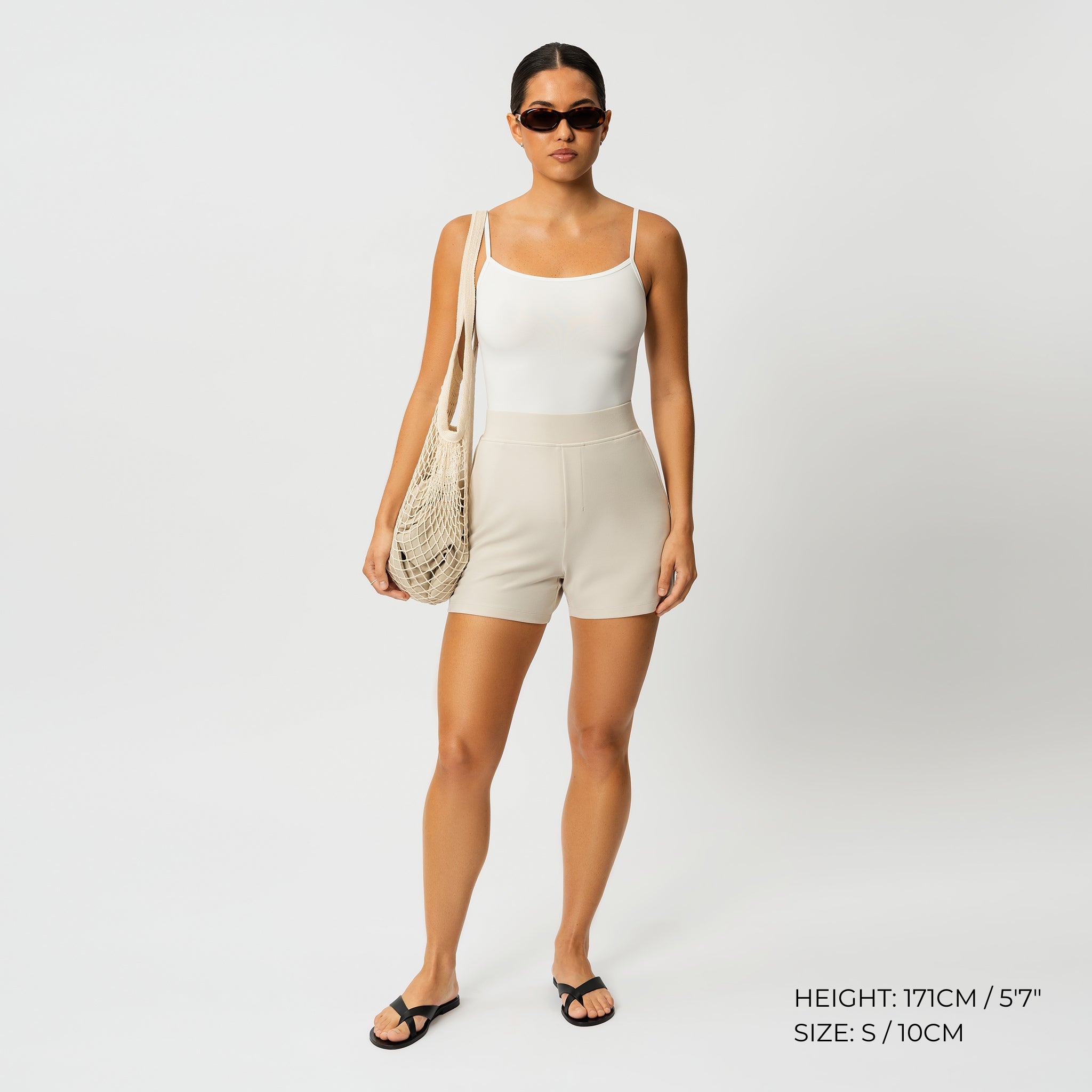 Light Ponte Shorts - Ninepine