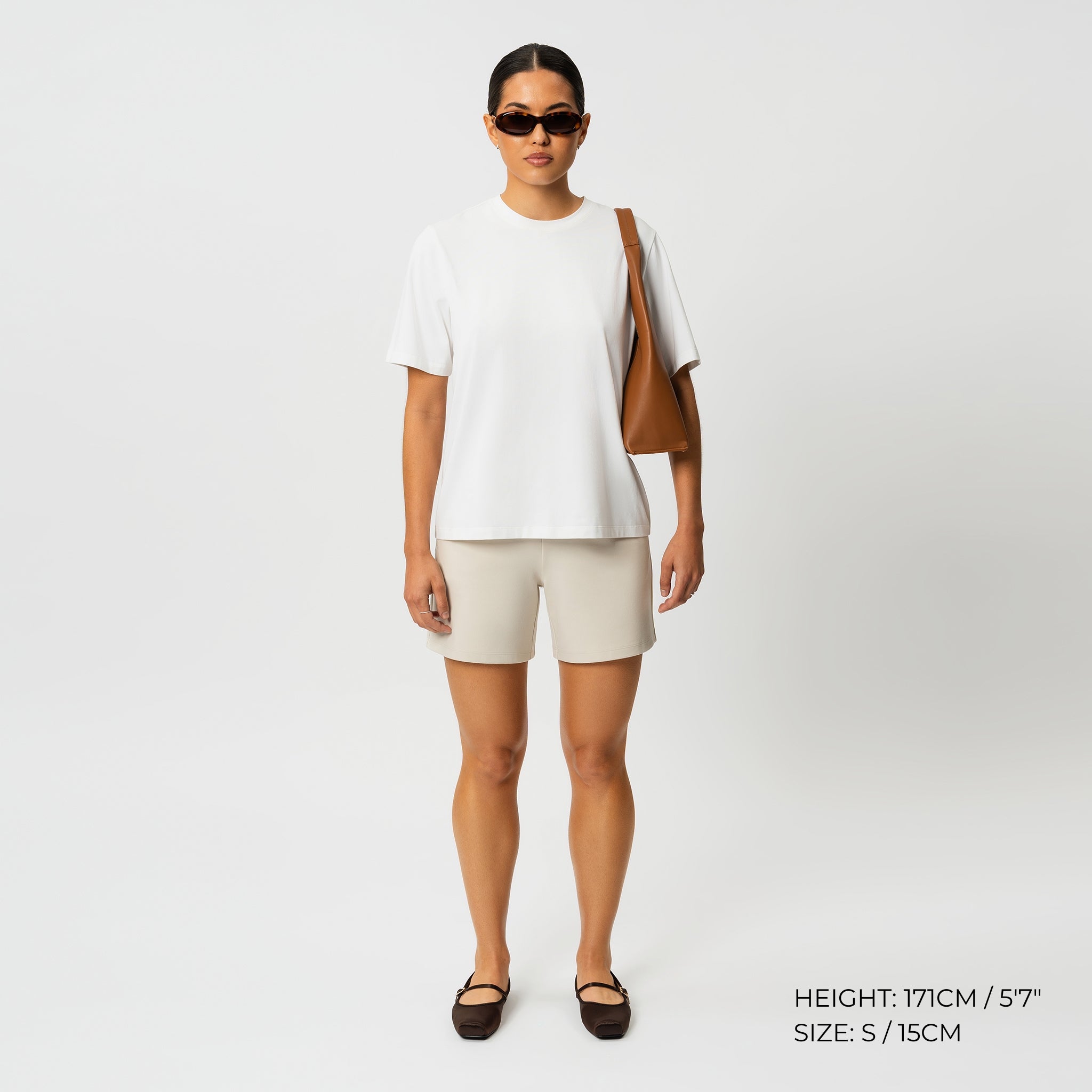 Light Ponte Shorts - Ninepine