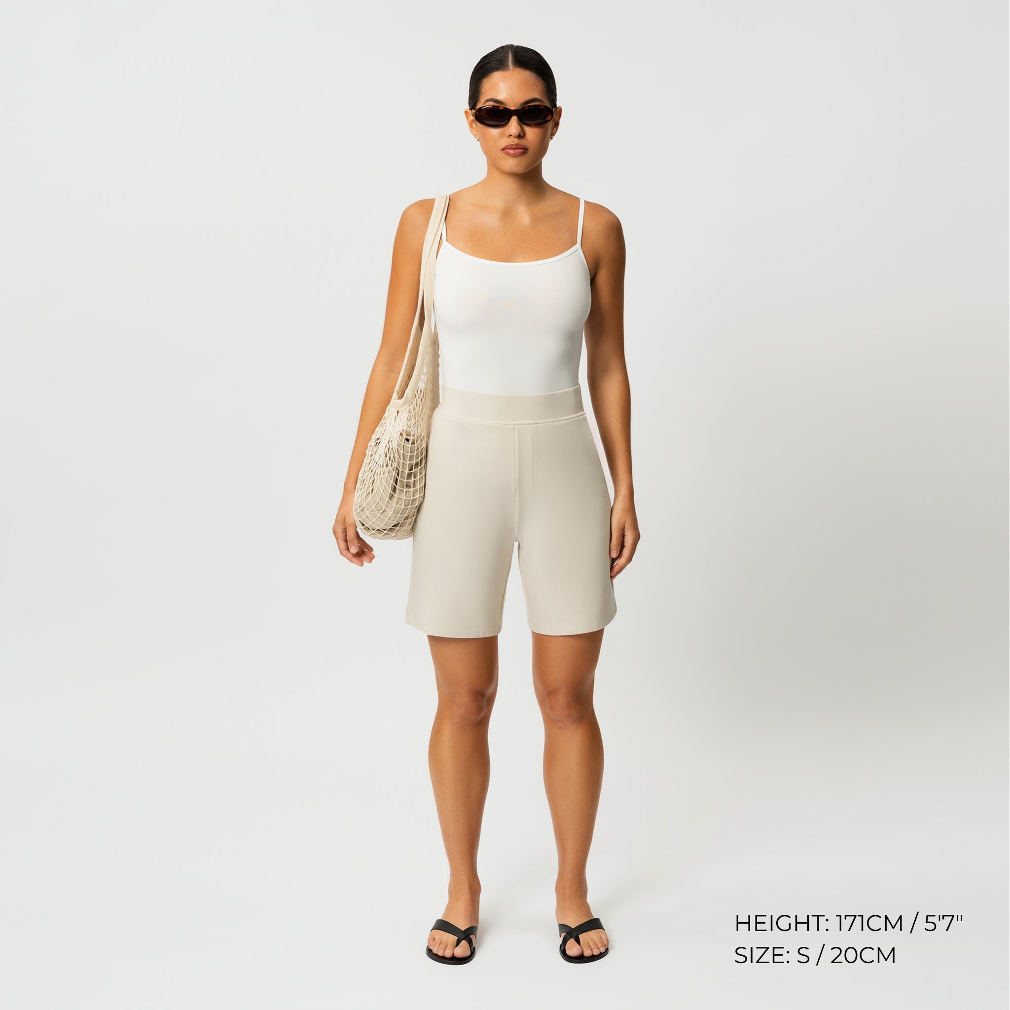 Light Ponte Shorts - Ninepine