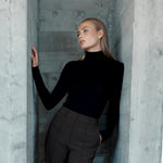Merino Wool Ribbed Turtleneck - Ninepine