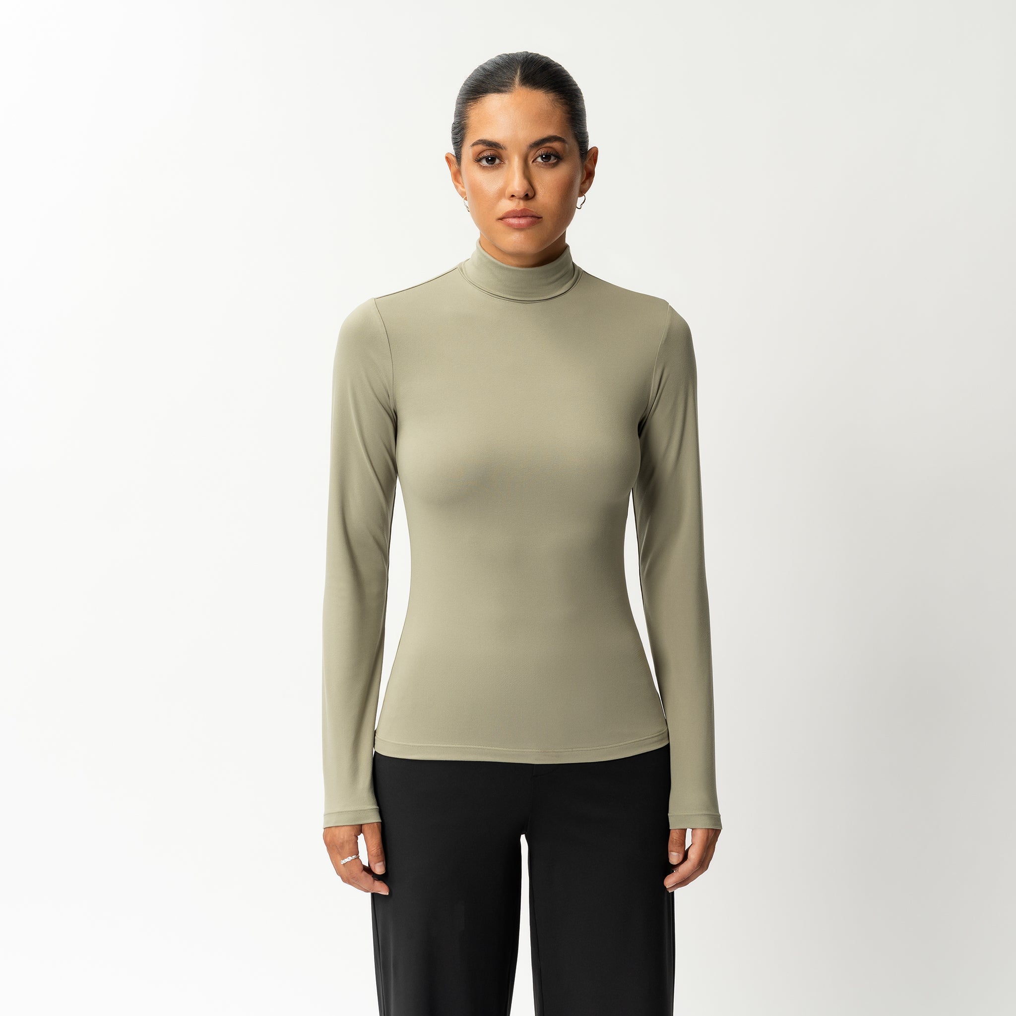 Soft Turtleneck Long-sleeve - Ninepine