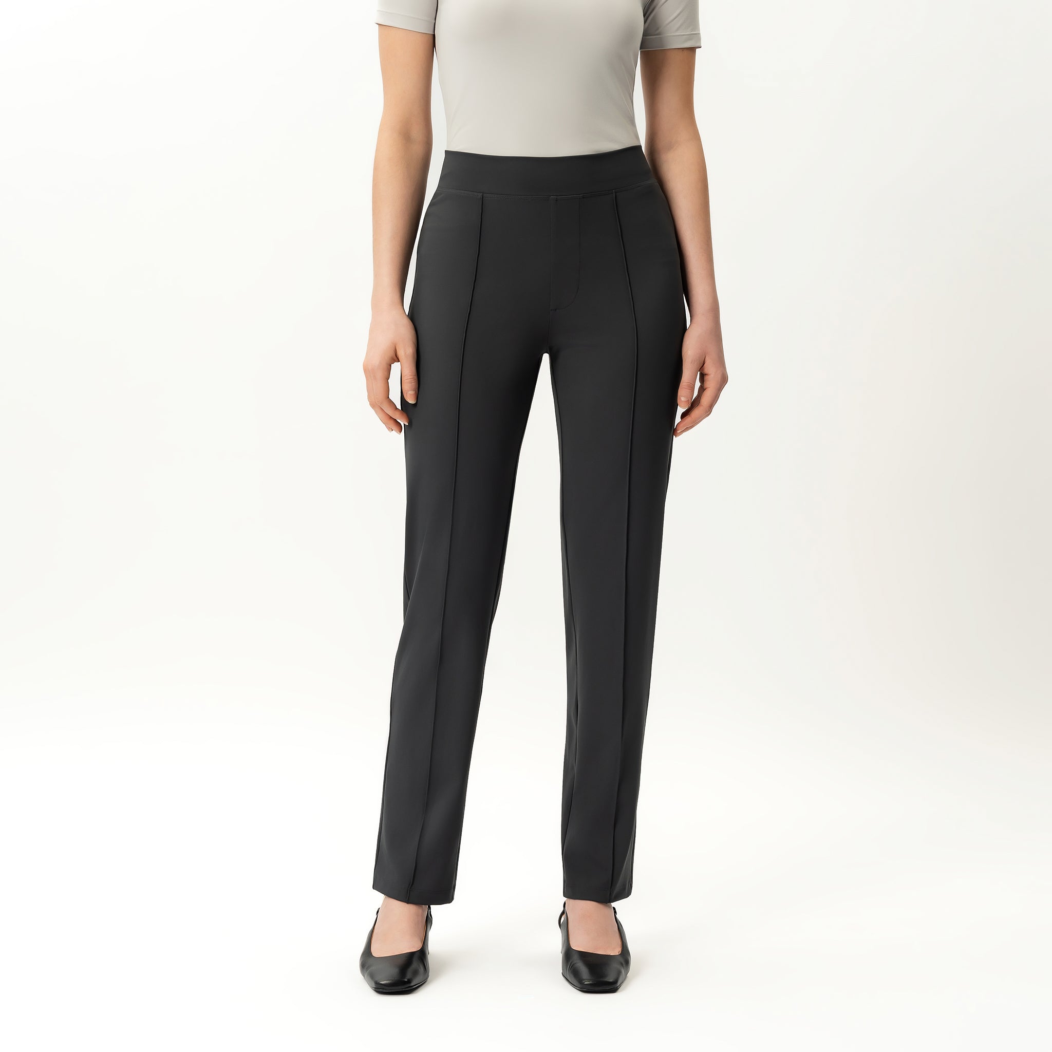 Asana Slim Front Crease Pant - Ninepine