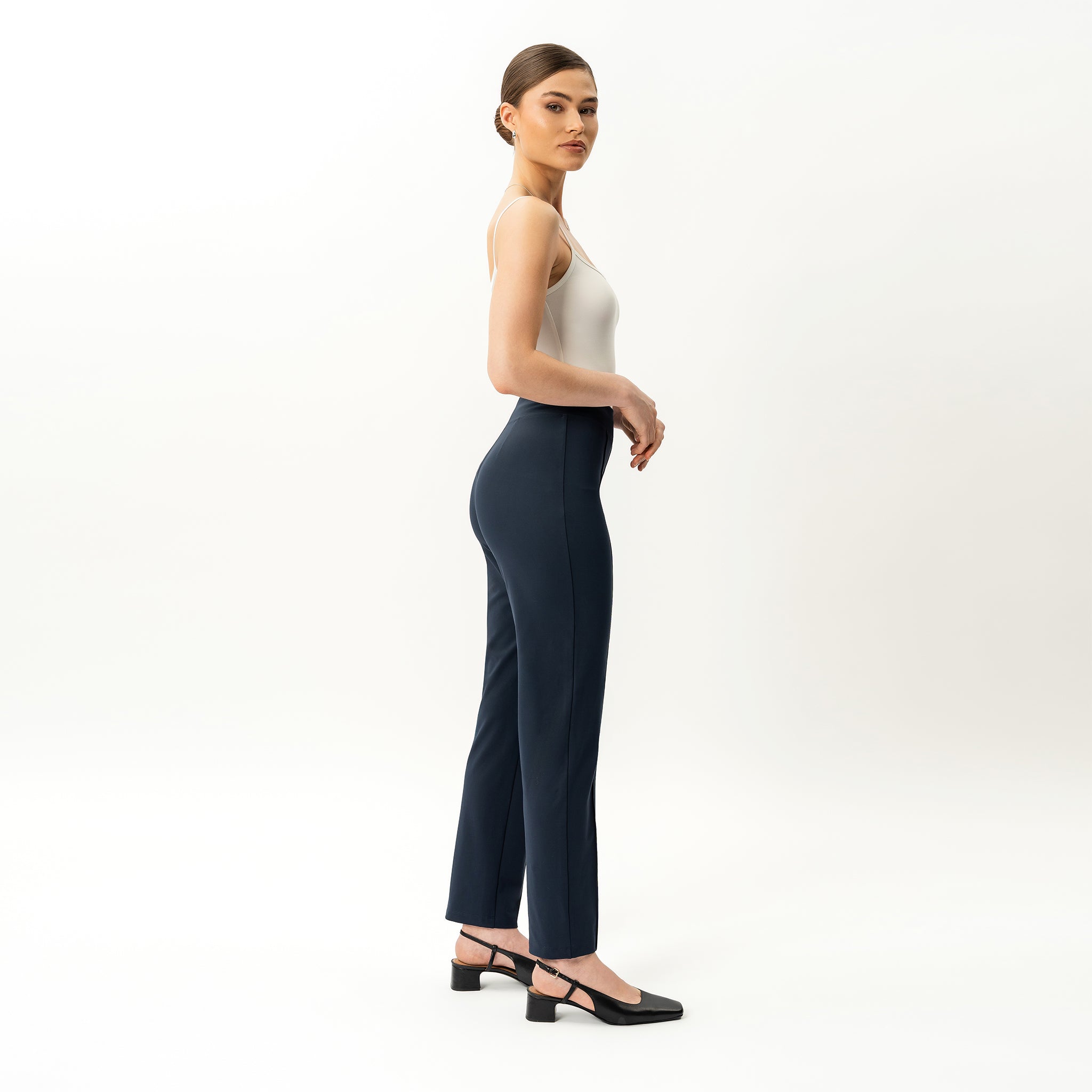 Asana Slim Front Crease Pant - Ninepine