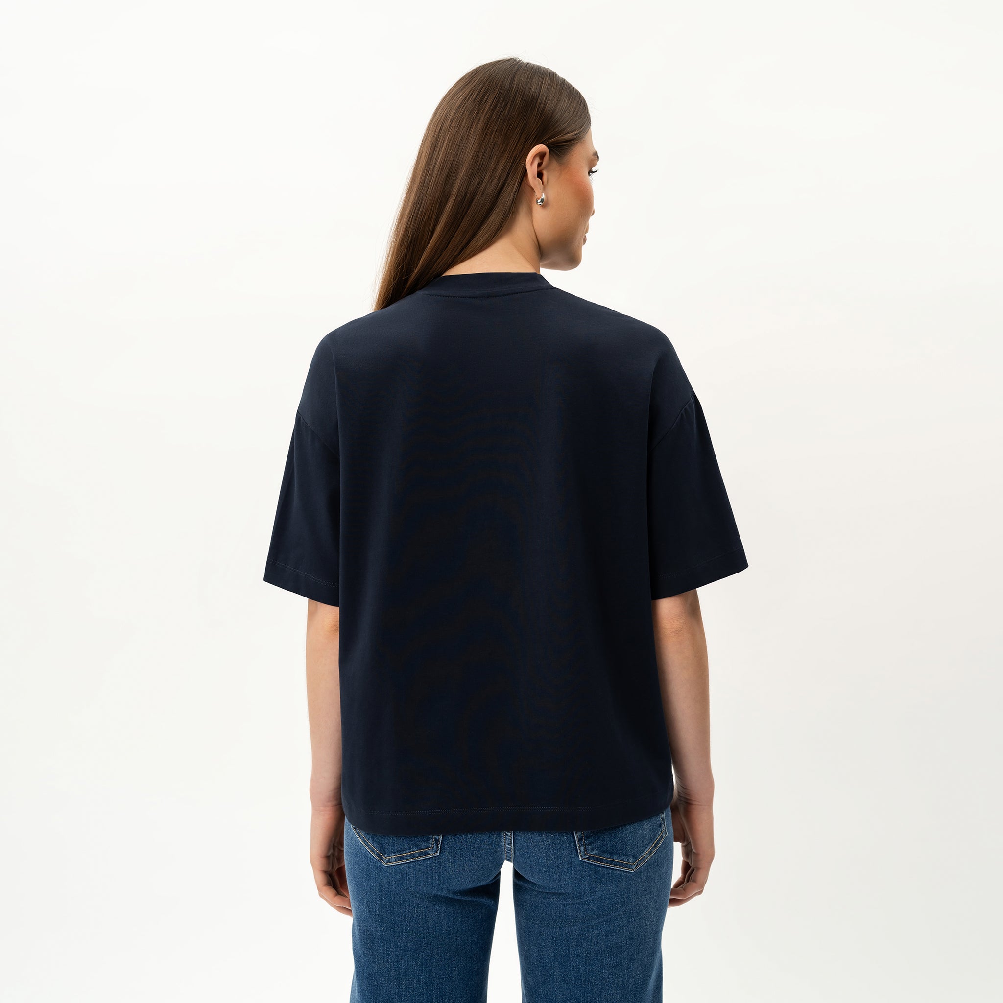 Oversized Boxy Pima T-shirt - Ninepine