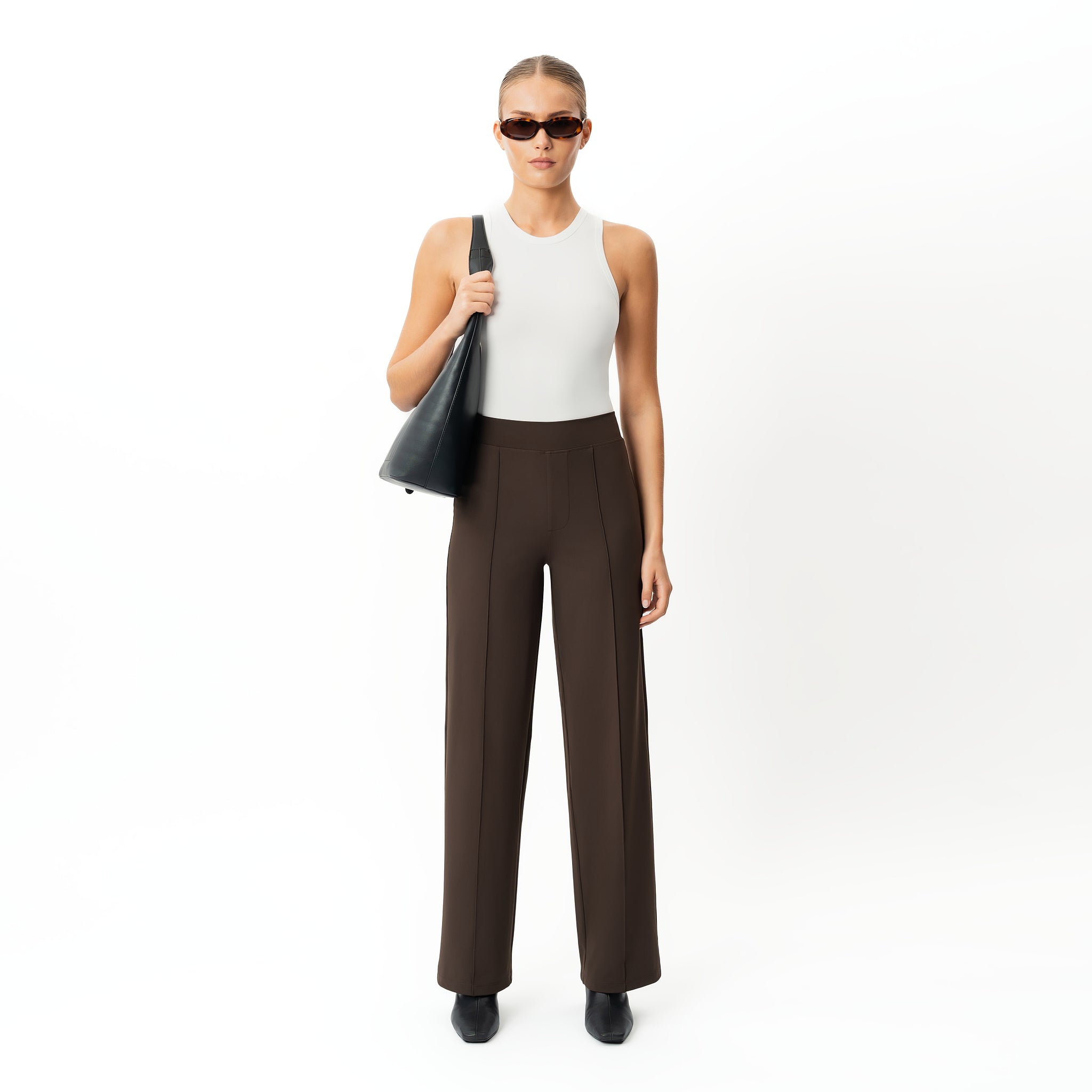 Asana Relaxed Front Crease Pant - Ninepine