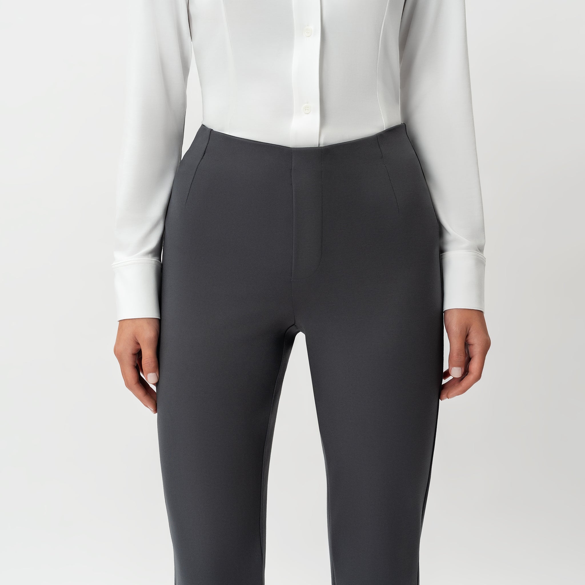 Tailored Ponte Bootcut Trouser - Ninepine