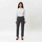 Tailored Ponte Straight Trouser - Ninepine