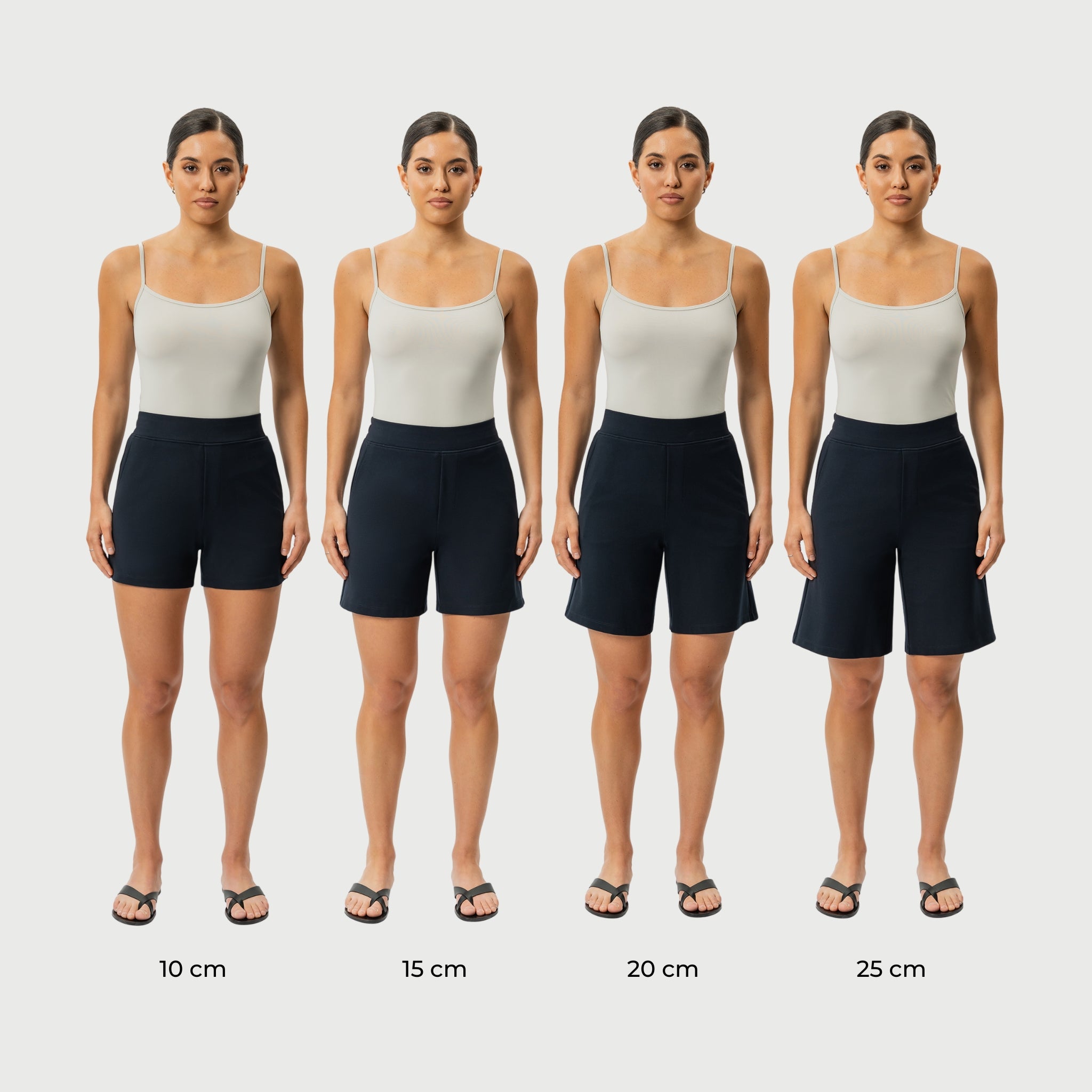 Light Ponte Shorts - Ninepine