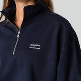 Quarter-Zip Relaxed Sweater - Ninepine